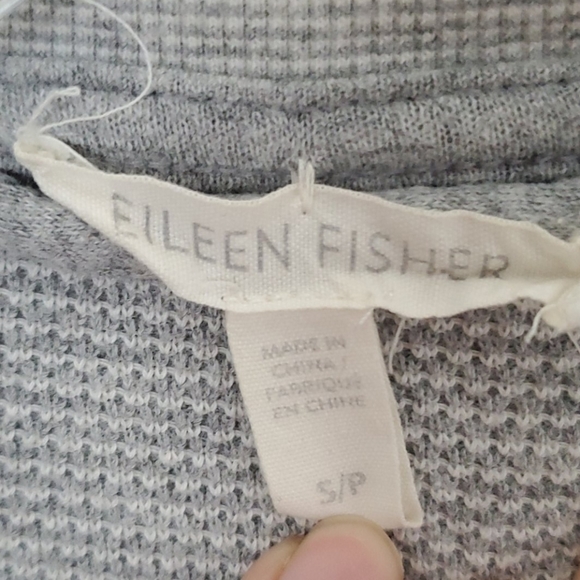 Eileen Fisher Organic Cotton Knit Bomber Jacket - Picture 3 of 6